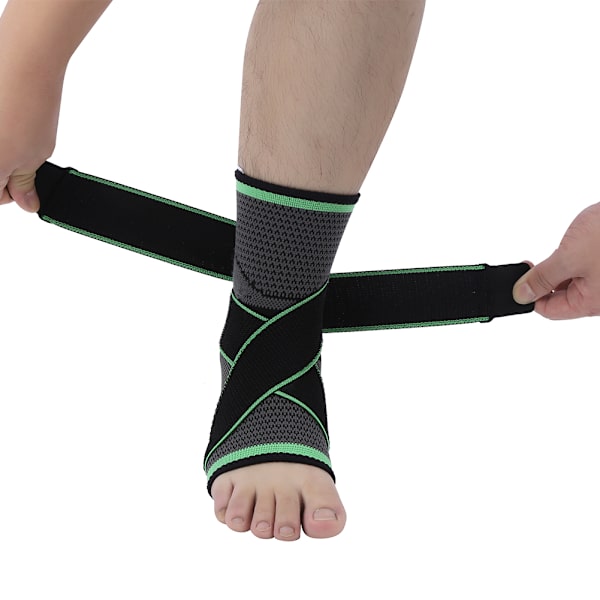 Utomhus Sport Kompressions Ankelskydd Slitstarkt Andningsbart Cykling Fitness Skyddsutrustning(L )