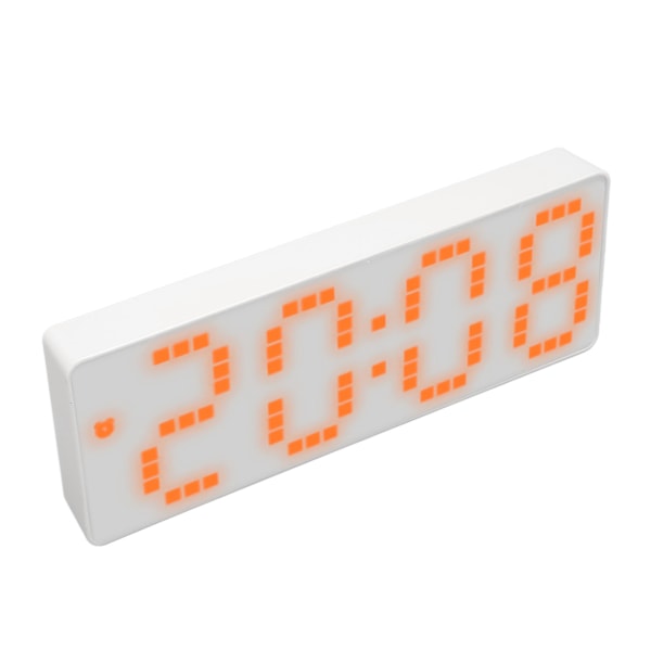 Digital väckarklocka 3 nivåer Ljusstyrka Orange Antal Desktop LED elektronisk klocka med Temp Display för kontor i sovrummet