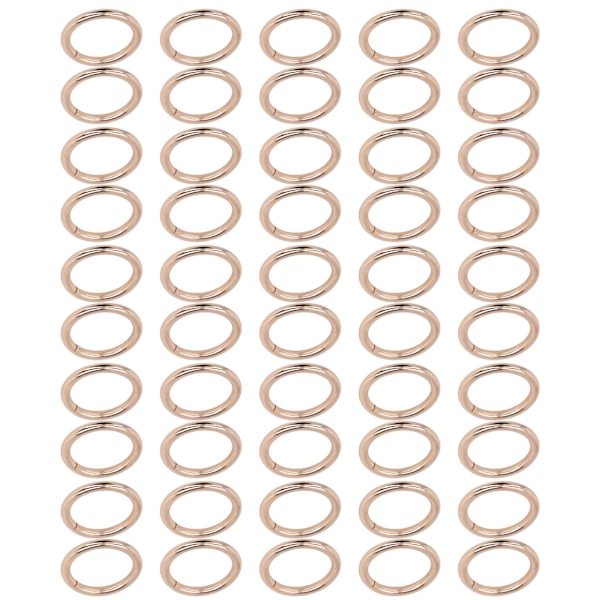50 stk. metalringe 20x3mm jern elektroplettet robust holdbar bred anvendelse udsøgte o-ringe guld