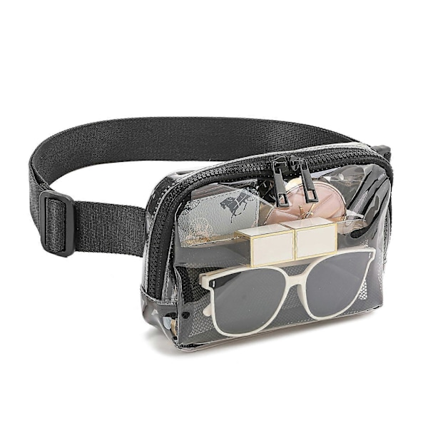 Kirkas vyölaukku, stadionhyväksytty naisille ja miehille säädettävällä hihnalla, crossbody-laukku, kirkas vyölaukku konsertteihin, patikointiin, juoksuun - GSL oranssi väri