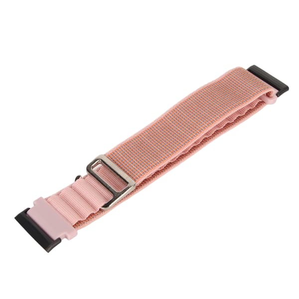 Elastisk vevd nylon smartklokkereim erstatningstilbehør passer til Fitbit Versa 4 3 Sense 2 Rosa
