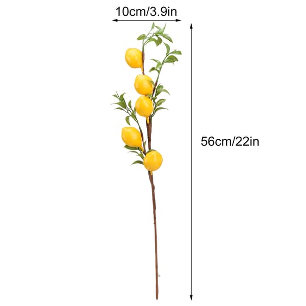 Simuleret citrongren til boligdekoration - 60 cm