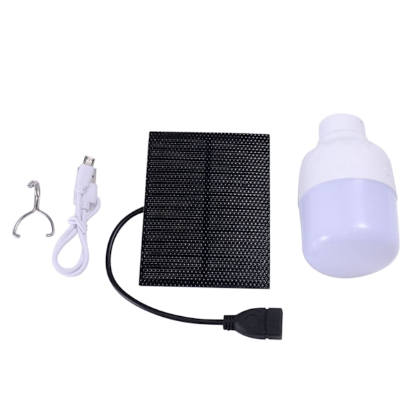 Monokrystallinsk Silicium Solpanel LED Sol USB Genopladelig Lys Sæt til Indendørs og Udendørs Vandreture Camping Fiskeri