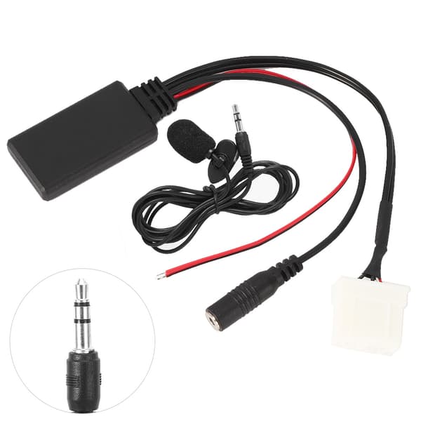 AUX-in Kabeladapter Bil Bluetooth 5.0 Mikrofon Passar för Mazda 2 3 5 6 RX8