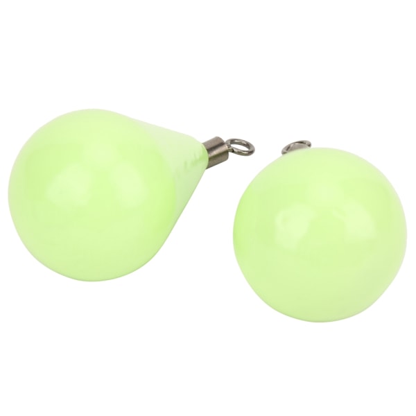 Lure Luminous Jig Head Lyijy Syväveteen Sinkker Weight Kalasyötit Kalastusvälineet40#, 2kpl