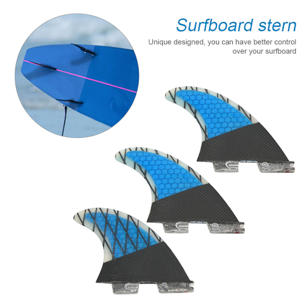 3 stk R/M/L Glassfiber Surfboard Hale Finne G7 SUP Paddleboard Fin Ror FCS Surfboard Finne