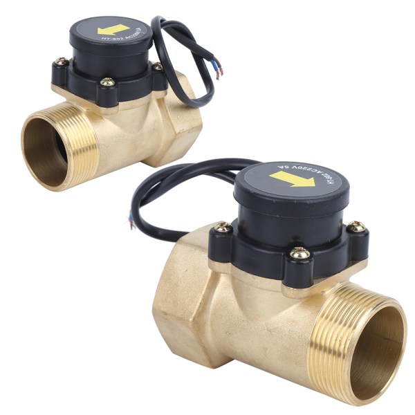 Vannpumpestrømsensor Messing Elektronisk trykk Automatisk kontrollbryter 1,5 tommer HT-802 220V