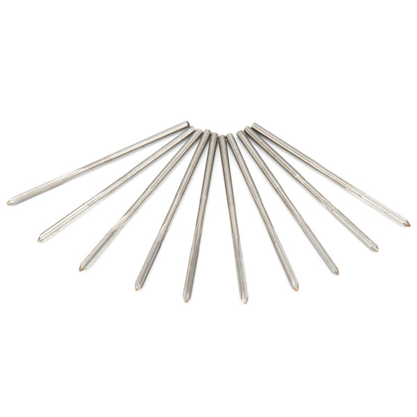 10 ST Helslipad HSS-brottsch för maskiner med raka skaft Industriella verktyg 2 mm diameter