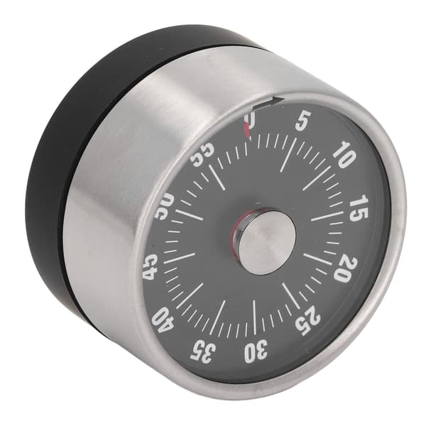 Magnetisk timer magnetdesign rustfritt stål 70db varsel høy nøyaktighet visuell timer for kjøkken matlaging ledelse svart