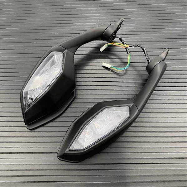 Vikbara LED Blinkers Backspeglar för Yamaha YZF R6 YZF-R6 Som Visat