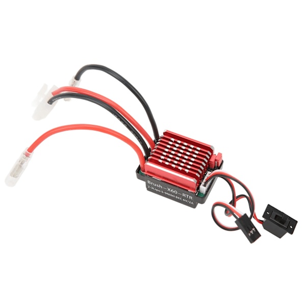 RC 60A Børstet ESC 6V 2A Elektrisk Hastighedsregulator til Traxxas til HSP til Redcat 1/10 RC Biler