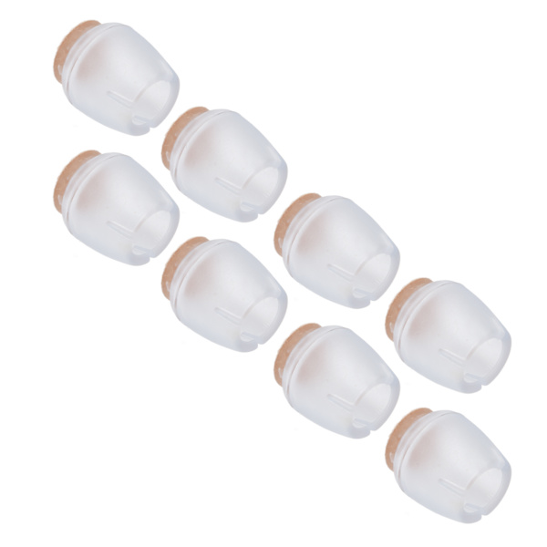 32 st halkfria möbelbensskydd Mute silikonbord stolsbensskydd golvskydd transparent