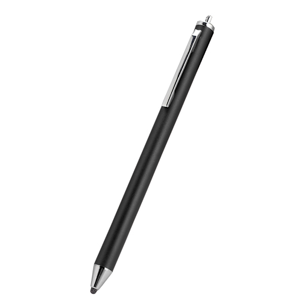 Stylus med stoffhode for Samsung Tab/LG/Huawei/Xiaomi-smarttelefoner og nettbrett for iPad 2018 (svart)