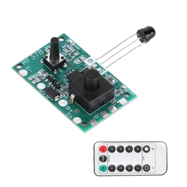 3,7V Solar Lamp String Controller Module Kretskort med fjärrkontroll för Solar String Lights