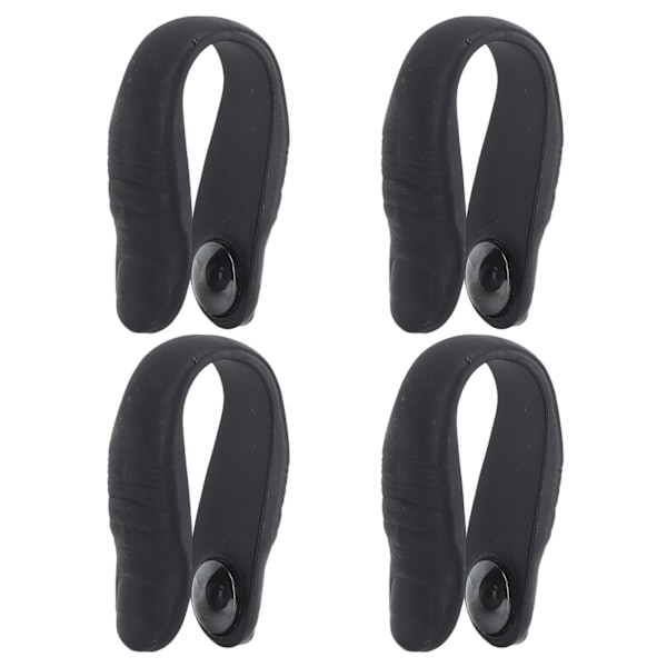 4st Akupressur Hand Pressure Point Clip Stressreducering Bärbara magneter Huvudvärk Migrän Relief Clip Black