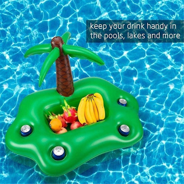 Oppustelig Palmetræ, Poolbakke, Oppustelig Pool Flydende Bar, Poolbøje, Pool Flydende Bar, Oppustelig Bakke, Oppustelig Glas Flydende Bakke, Sommer P