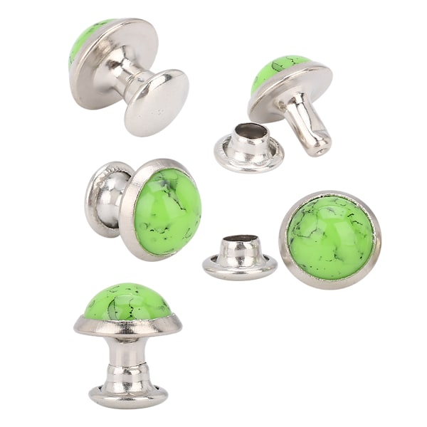 40 stk. 8mm runde turkis nitter studs pigge armbånd tøj dekoration DIY håndværk tilbehør11#