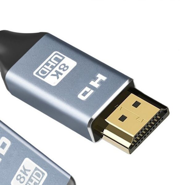 HD Multimedia Interface-kabel 8K forsinkelsesfri HD-video-skærmledning til TV-bærbar computerprojektor 3,3ft forbindelseskabel