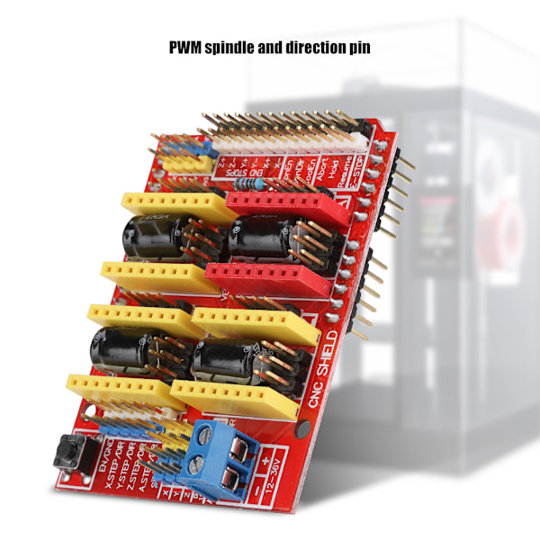 Witbot CNC Shield Expansion Board+drv8825 Stepper Motor Driver+Heat Sink for Arduino V3 Engrave