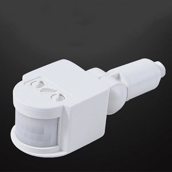 15M AC110V-220V PIR 10-100W Infraröd Rörelsesensor Universell Induktiv Strömbrytare Grå