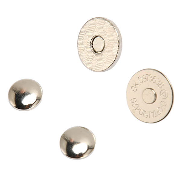 50 sæt magnetisk knaplås Snaps 18x2mm tynd høj hårdhed legeret magnetiske fastgørelsesmidler Pung hardware til tøj Sølv