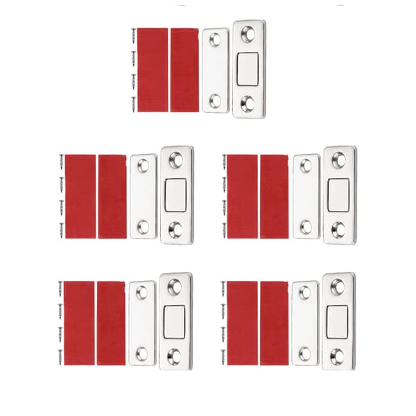 5 sæt stansefri magnetisk dørstopper, ultramagneter til skabe, skuffer og skodder
