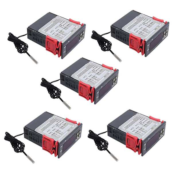 5x 220v/stc-/1000 Digital Temperaturregulator Termostat Med NtcF-F