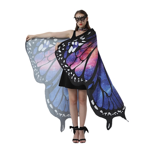 Butterfly Dance -huivi - Aikuisten riipustyyli (1 kpl) Purple