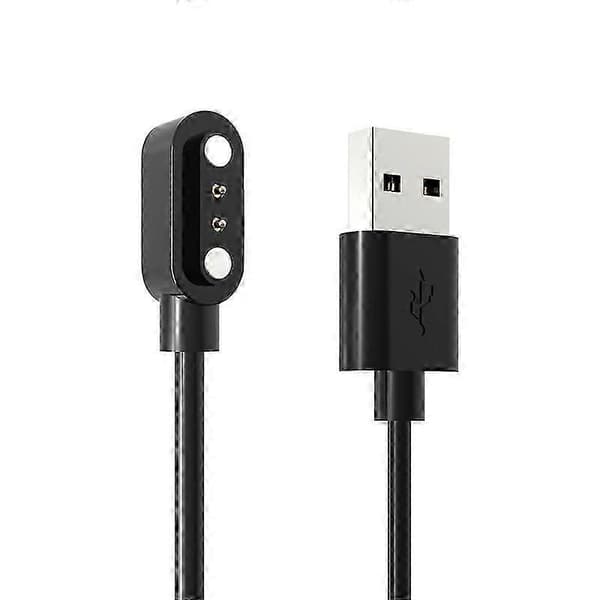 Universal Magnetic USB Charging Cable for Smartwatch Fast Charging black