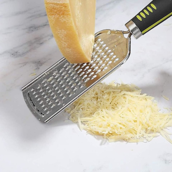 Sæt med 3 Rustfrit Stål Oste Rivjern - Skarpt Værktøj til Parmesan, Ingefær, Hvidløg, Muskatnød, Chokolade, Grøntsager og Frugt