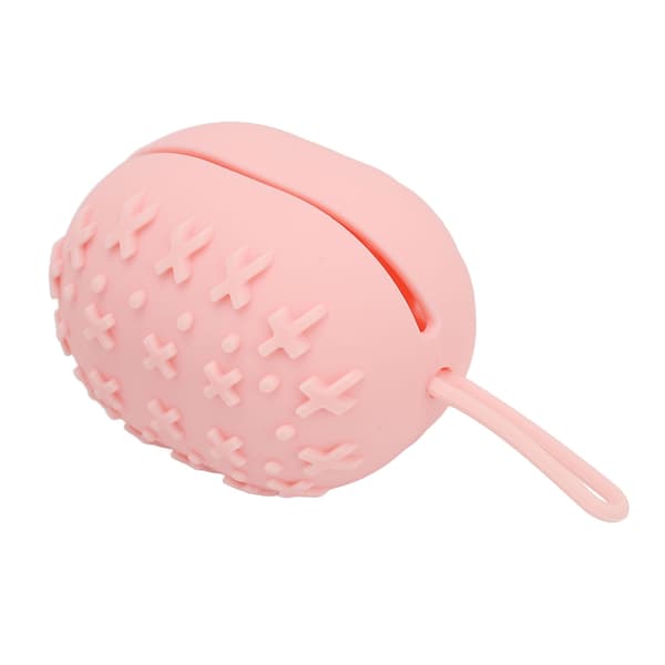 Makeup Svampeetui Åndbart Blødt Bærbart Silikone Makeup Blender Holder til Hjemmerejse Pink