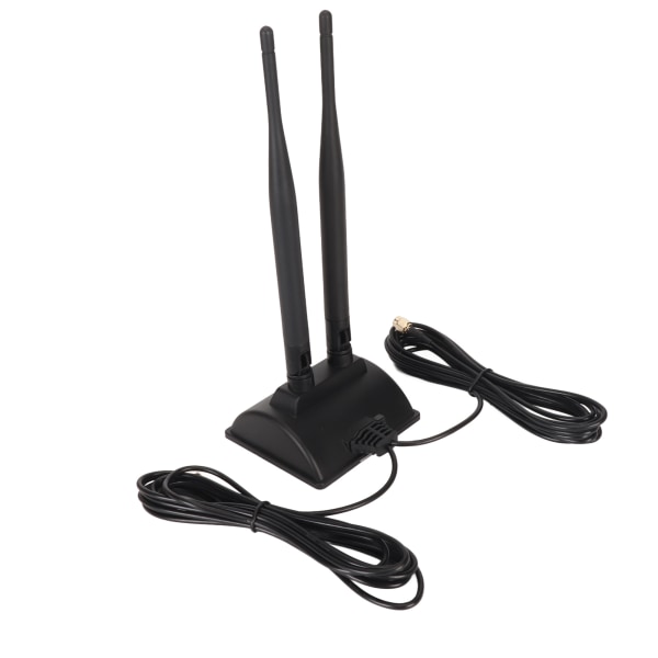 Dobbelt WiFi-antenne 2.4GHz 5GHz 5.8GHz 6DBI High Gain Justerbar vinkel magnetisk base RP SMA hanantenne til router