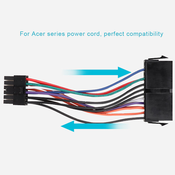 Høj kvalitet til Acer Computer 24Pin til 12Pin Host Strømkabel Lav Modstand