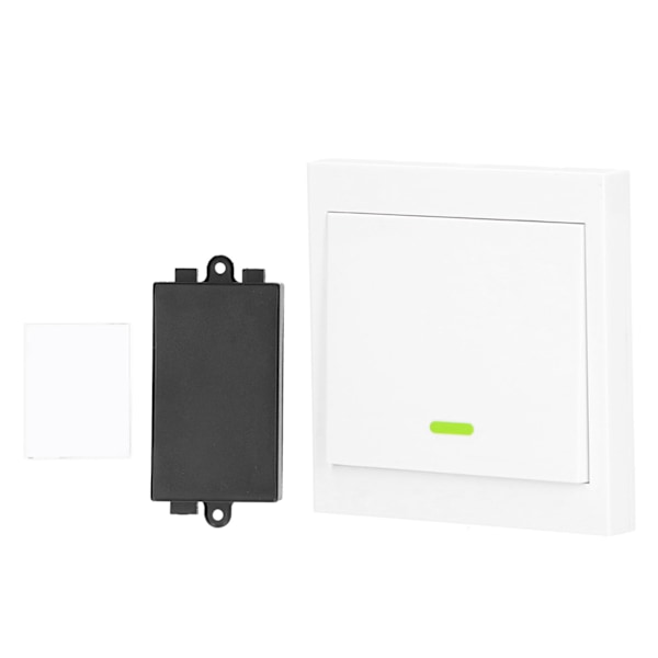 Trådløs fjernbetjening til lysafbrydere RF vægpanel fjernbetjeningssender med modtager til hall soveværelse loftslampe 220V