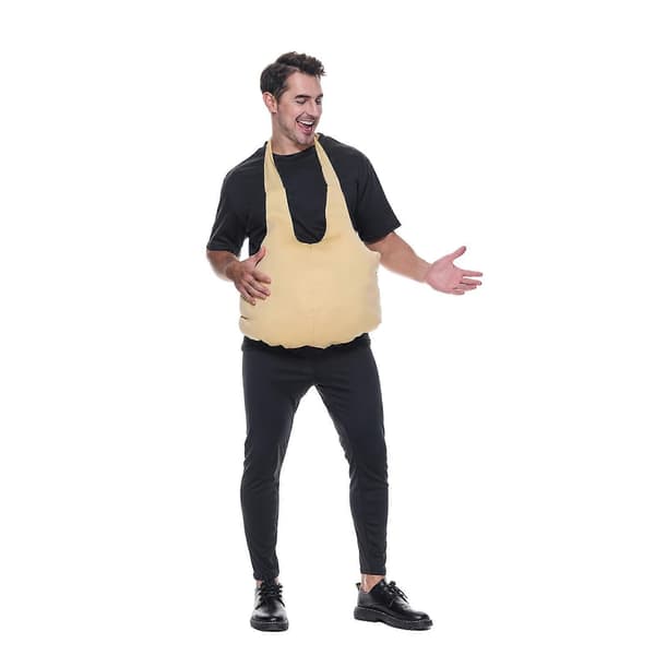 Tekoperä, tekovatsa Halloween-asu Fake belly