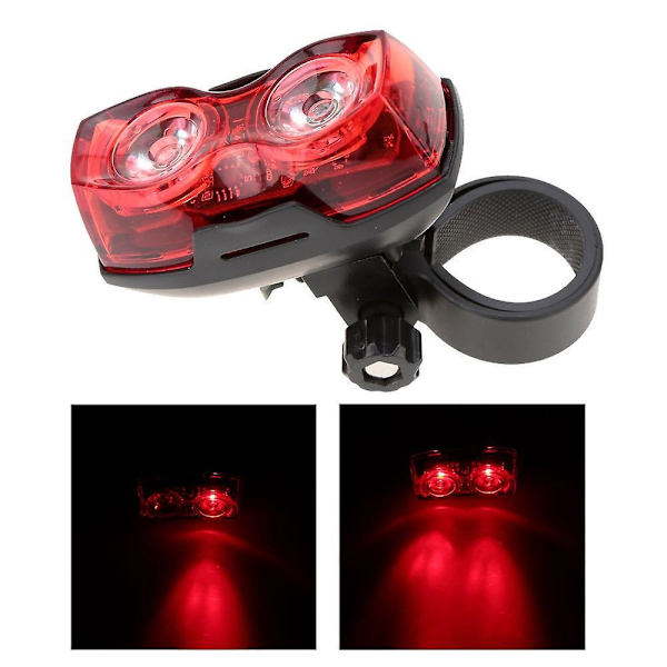 Kraftfullt LED-ljus synligt i dagsljus - 2-pack, perfekt för cykling, bergs- och stadsresor, säkerställer säkerhet