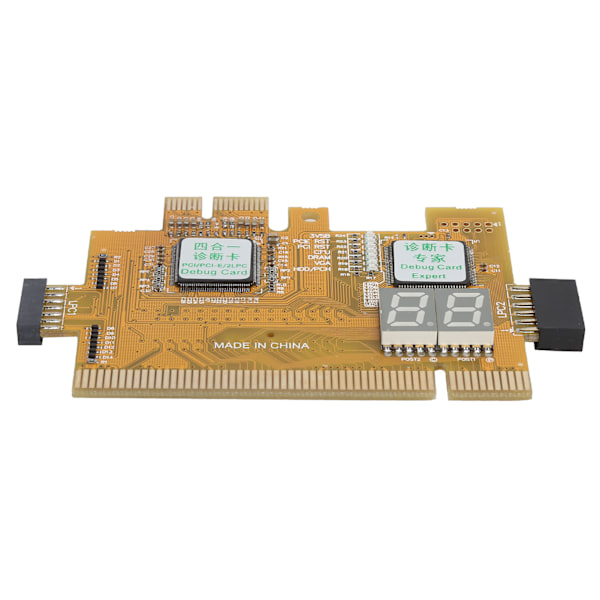 Skrivebordsdiagnostikkort PCI PCIE 2LPC 4-i-1-analysator Hovedkort 2-biters feilsøkingssett