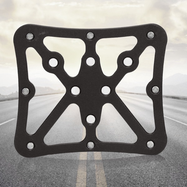 Et par aluminium landeveissykkel pedal plattform konverter adapter liten størrelse sykkel sykkel tilbehør Svart