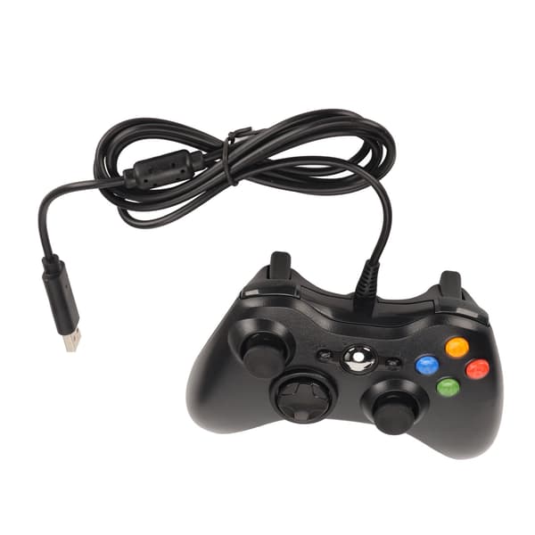 Kablet spillkontroller Multifunksjonell Komfortabel Kablet Gamepad med Vibrasjon for Android-spill Svart