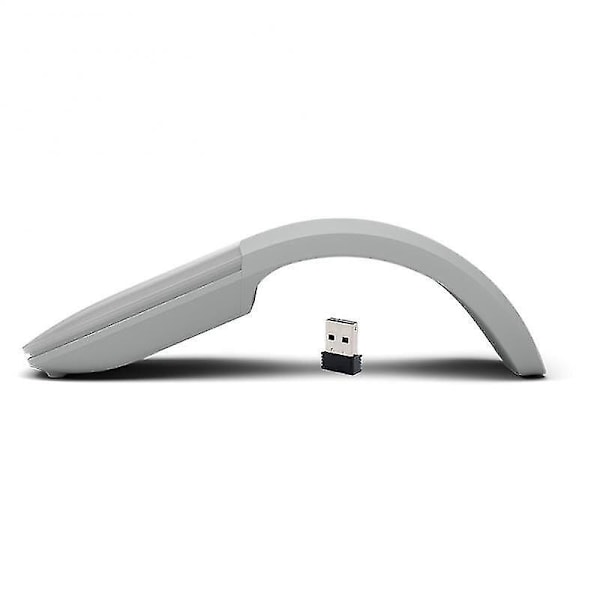 Bluetooth 4.0 Sammenleggbar Trådløs Mus Arc Touch Rulle Datamaskin Stille Mus Ergonomisk-E 2.4G hvit