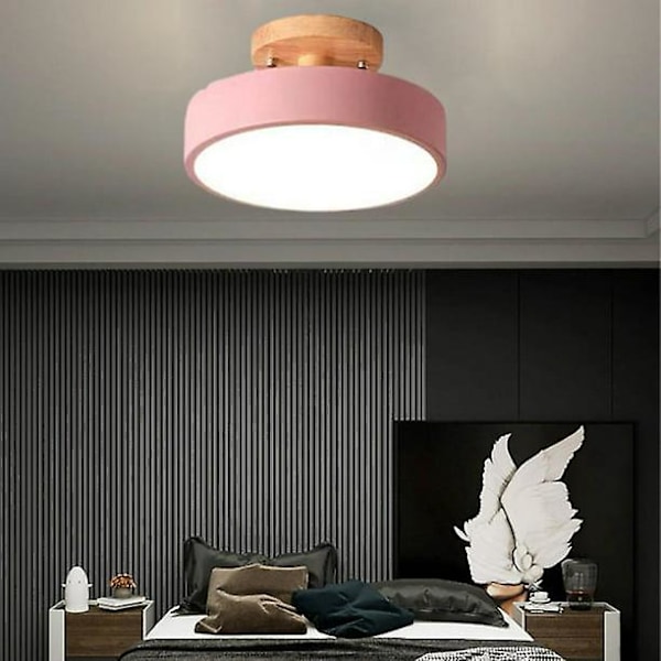 Moderne Rosa Taklampe Flush Mount Lysarmatur for Barnerom