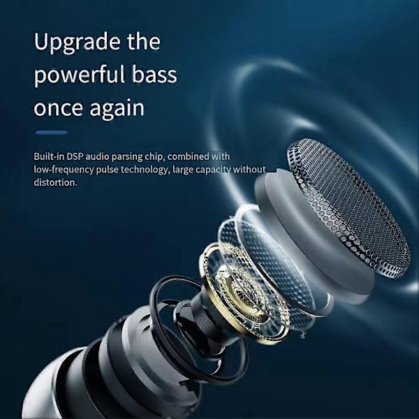 Kannettava Bluetooth-kaiutin - Kompakti langaton teräsmetallinen subwoofer