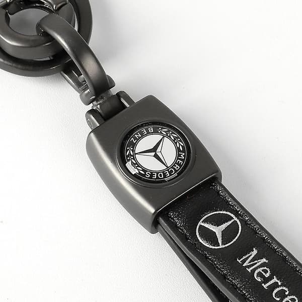 Leather Keychain Hook Key Pendant with Car Brand Logo Spring Buckle & Ring Compatible with Major Car Brands LEXUS
