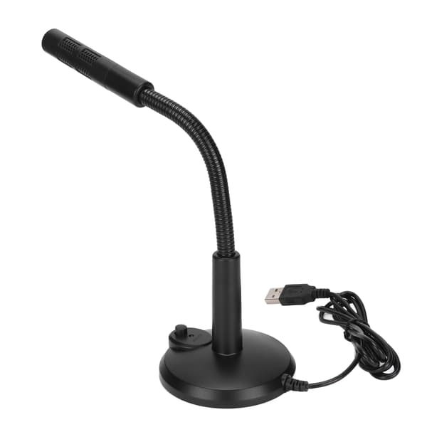 USB-bordsmikrofon Plug and Play rundstrålande mikrofon med mute-knapp för PS4-dator PC Laptop