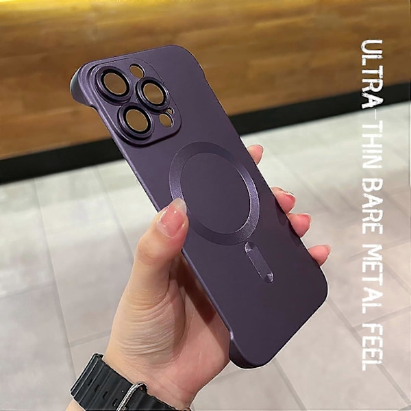 Magsafe Rammeløs Matt Ultratynn Lett Støtfanger Telefondeksel For Iphone15 Pro Max/iphone15 Pro