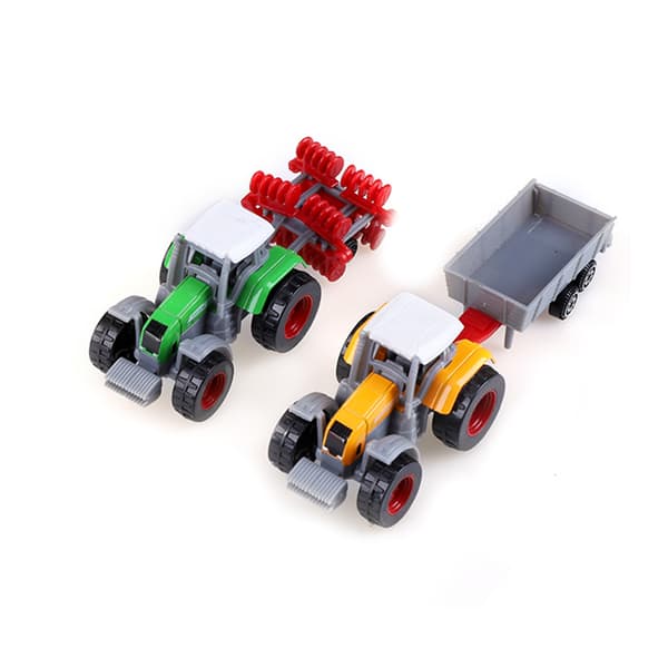 4 kpl/setti 1:64 mittakaavan korkean simulaation maatalousajoneuvomalli Mini lasten auto lelu