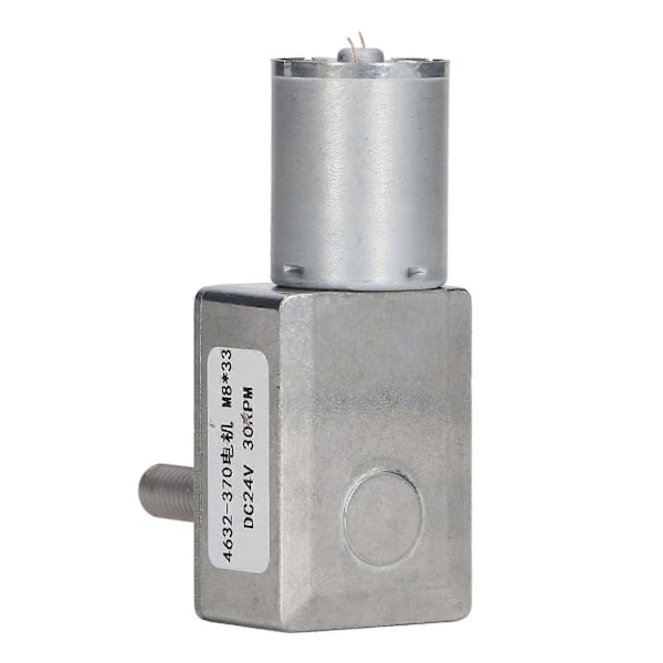 Växelmotor DC 24V Hastighetsreduktion 30RPM Turbinmask M8x33mm Växelmotor kompatibel med Vinsch