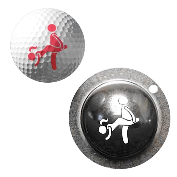 Golfmarkörlåda Multipurpose Humor Signal DIY Golflinjeskrivare för Golftillbehör