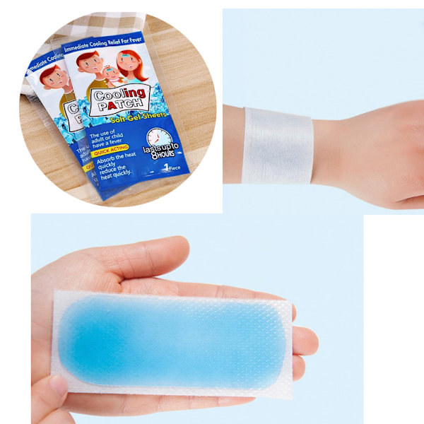 20 Stk Feber Kølepuder Ned Feber Is Gips Anti Hot Lavere Temperatur Køle Pads