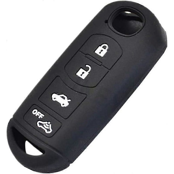 4-painikkeinen silikoninen auton avaimen suojakotelo Mazda 2 3 5 6 CX-3 CX-5 CX-7 CX-9 Speed Miata MX5 -kaukosäätimeen 2 3 4 painikkeella
